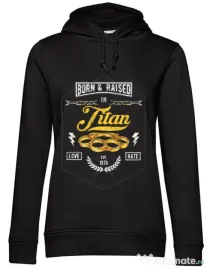 Hoodie dama cu gluga Titan Negru