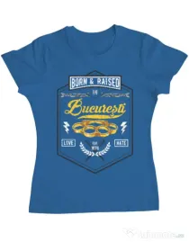 Tricou ADLER dama Bucuresti Albastru azuriu