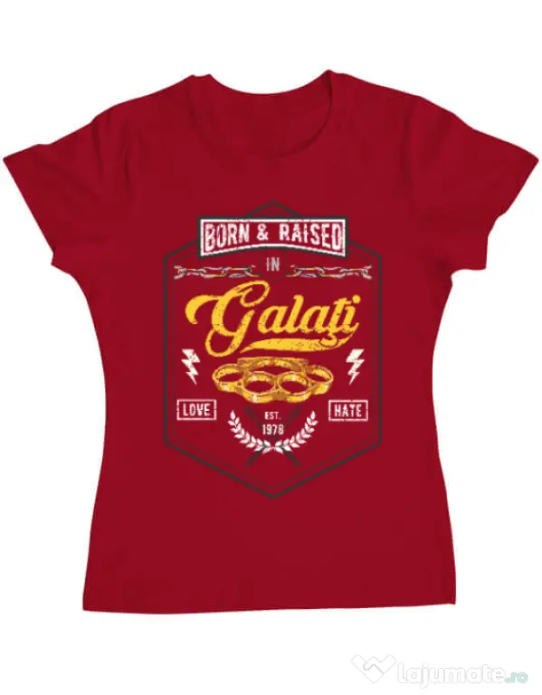 Tricou ADLER dama Galati Rosu
