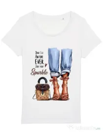Tricou STANLEY STELLA dama Sparkle all day Alb