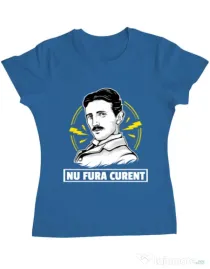 Tricou ADLER dama Nu fura curent Albastru azuriu
