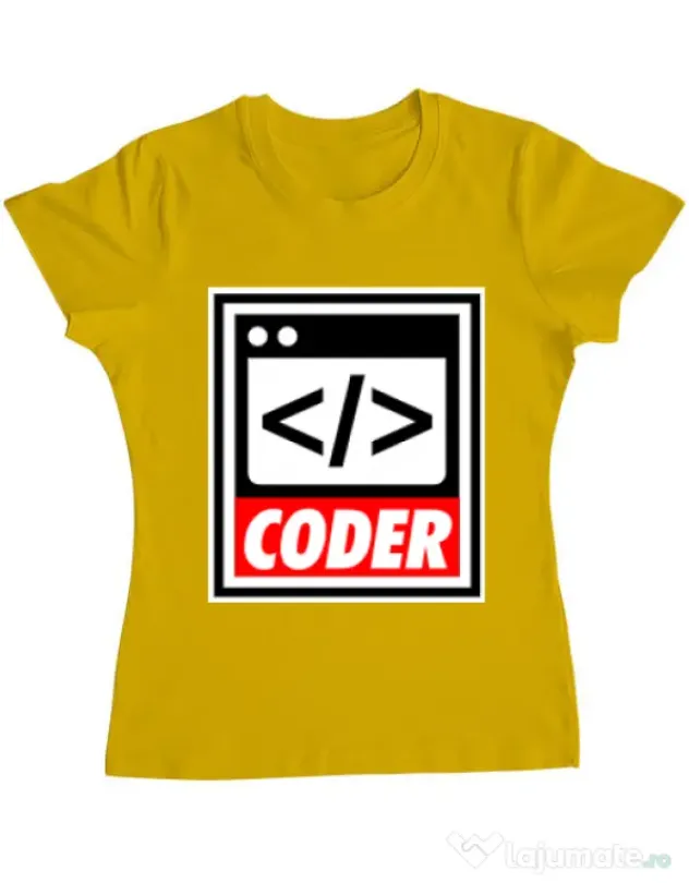 Tricou ADLER dama Coder Galben