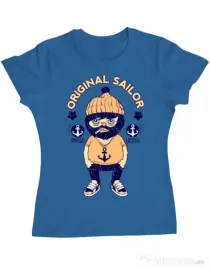Tricou ADLER dama Original sailor Albastru azuriu