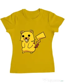 Tricou ADLER dama Pika Pika Galben