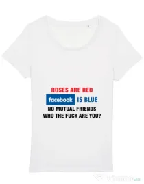 Tricou STANLEY STELLA dama Roses are red Alb