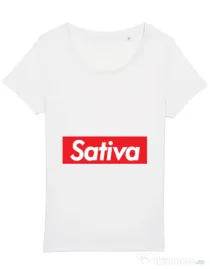 Tricou STANLEY STELLA dama Sativa Alb