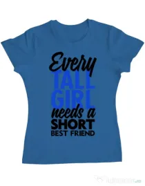 Tricou ADLER dama Tall girl Albastru azuriu