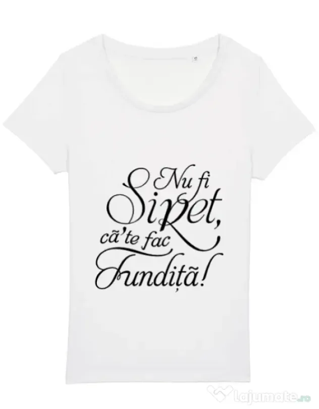 Tricou STANLEY STELLA dama Nu fi siret Alb