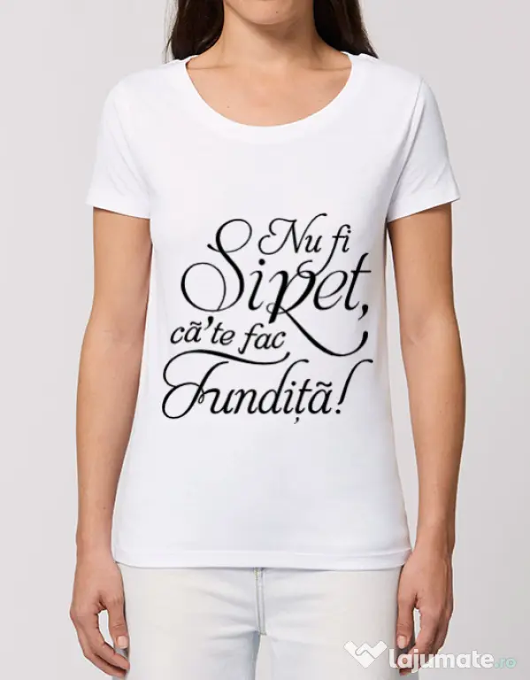 Tricou STANLEY STELLA dama Nu fi siret Alb