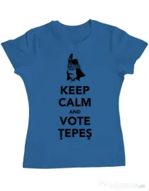 Tricou ADLER dama Vote Tepes Albastru azuriu