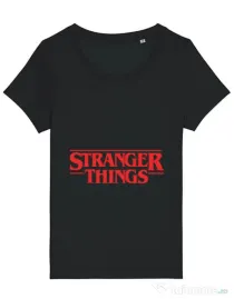 Tricou STANLEY STELLA dama Stranger things Negru