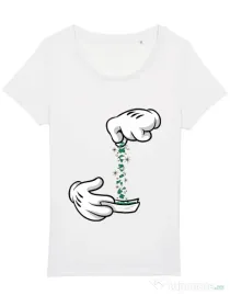 Tricou STANLEY STELLA dama Magic sparkles Alb