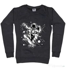 Bluza ADLER dama Skate Space Negru melanj