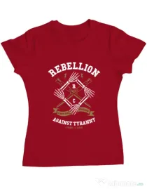 Tricou ADLER dama Rebellion Rosu
