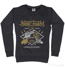 Bluza ADLER dama Keep Fight Negru melanj