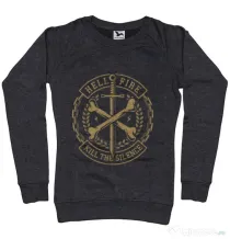 Bluza ADLER dama Cross Bones Negru melanj