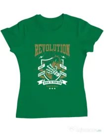 Tricou ADLER dama Revolution Verde mediu