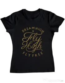 Tricou ADLER dama Fly High Negru