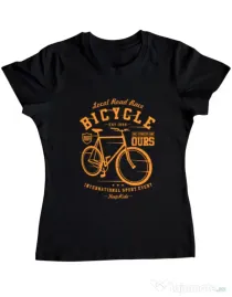 Tricou ADLER dama Bicycle Negru