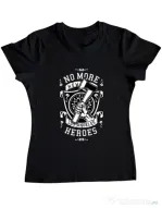 Tricou ADLER dama No More Heroes Negru