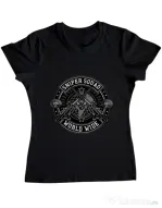 Tricou ADLER dama Sniper Squad Negru