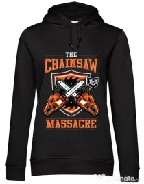 Hoodie dama cu gluga The Chainsaw Massacre Negru