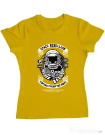 Tricou ADLER dama Space Rebellion Galben