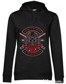 Hoodie dama cu gluga Darth Vader Sugar Skull Negru