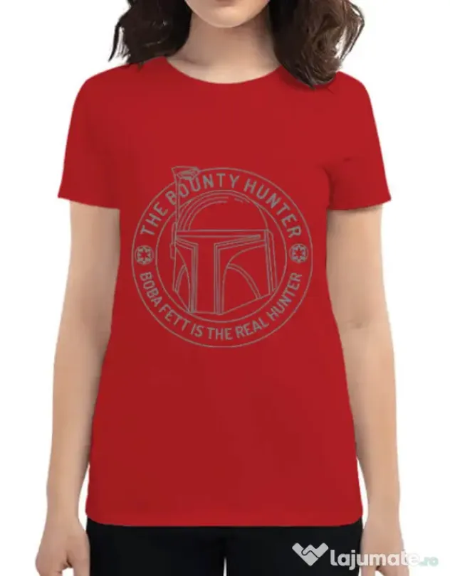 Tricou ADLER dama Bounty Hunter Rosu