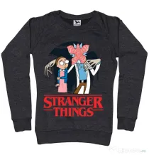 Bluza ADLER dama Stranger Ricks Negru melanj