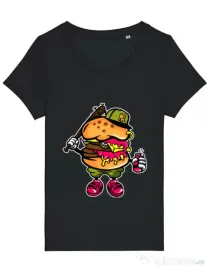 Tricou STANLEY STELLA dama Bastard burger Negru