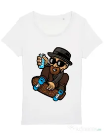 Tricou STANLEY STELLA dama Chemical board Alb