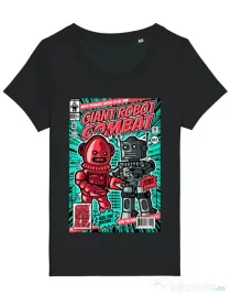 Tricou STANLEY STELLA dama Giant robot combat Negru