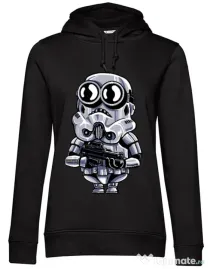 Hoodie dama cu gluga Minion trooper Negru