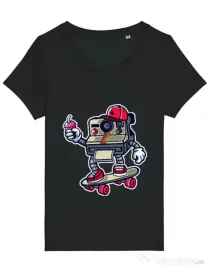 Tricou STANLEY STELLA dama Polaroid Negru