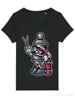 Tricou STANLEY STELLA dama Barber Skater Negru