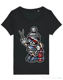 Tricou STANLEY STELLA dama Barber Skater Negru