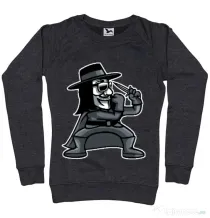 Bluza ADLER dama Fighting Vendetta Negru melanj