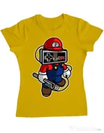 Tricou ADLER dama Player head Galben