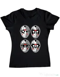 Tricou ADLER dama Jason Rock Faces Negru