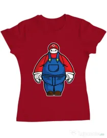 Tricou ADLER dama Baymario Rosu