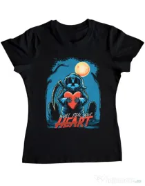 Tricou ADLER dama Steal Heart Negru