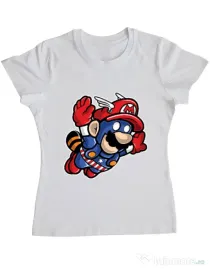 Tricou ADLER dama Captain Mario Alb