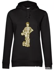 Hoodie dama cu gluga Street C3PO Negru 