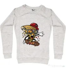 Bluza ADLER dama Pizza Skater Migdala melanj