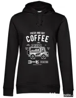 Hoodie dama cu gluga Coffee Van Negru