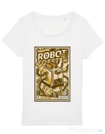 Tricou STANLEY STELLA dama Robot Toaster Alb