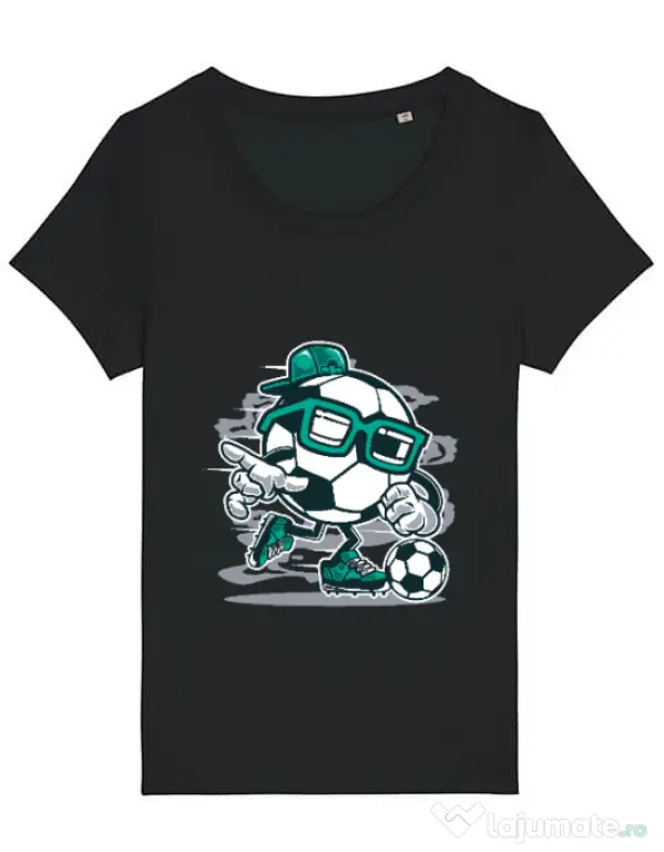 Tricou STANLEY STELLA dama Street Soccer Negru