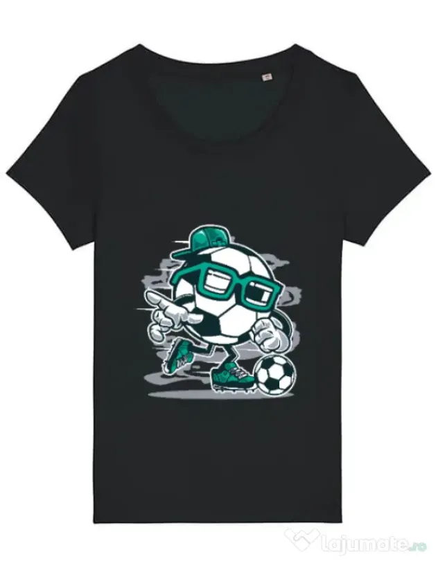 Tricou STANLEY STELLA dama Street Soccer Negru