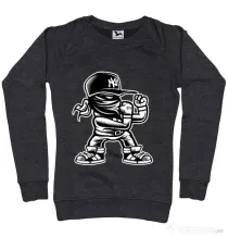 Bluza ADLER dama Fighter Negru melanj